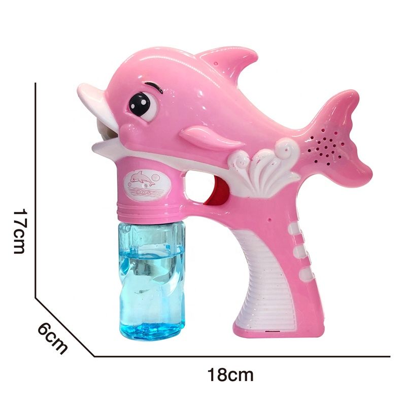 Chow Dudu Bubble Toy GF6210 elektrisk Dolphin Bubble Gun med lys og musikk (3)