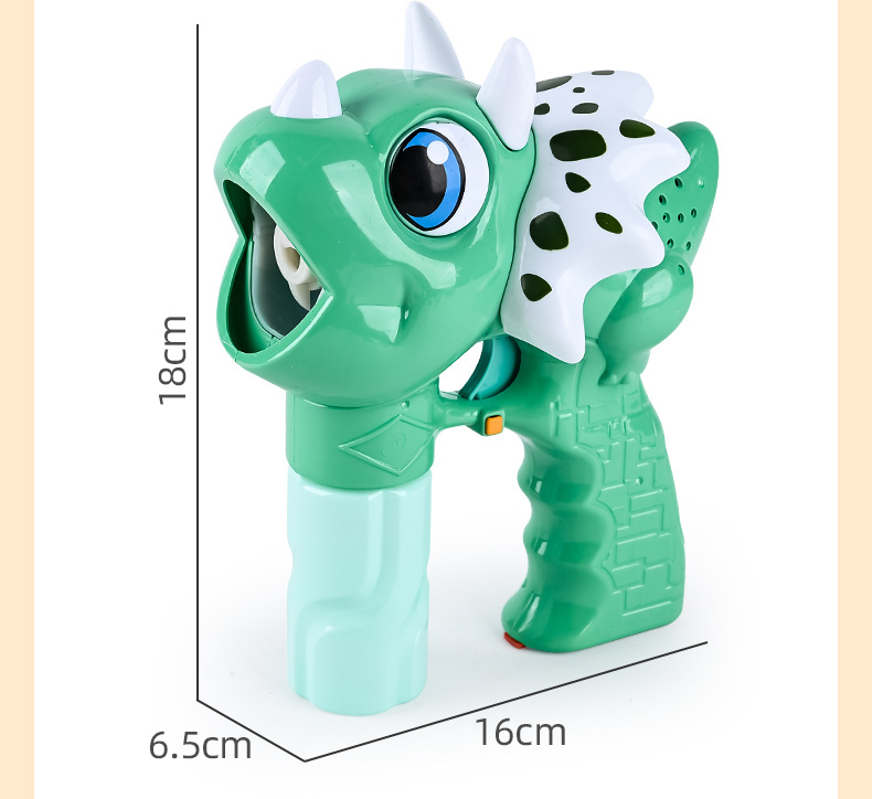 Chow Dudu Bubble Toy GF6267 Electric Dinosaur Bubble Gun with Light & Music (3)