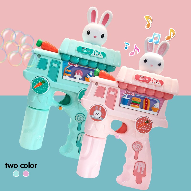 Chow Dudu Bubble Toy GF6278 Electric Rabbit Dessert Car Bubble Gun e nang le Leseli & 'Mino (2)