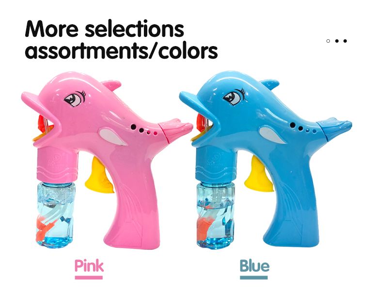 Chow Dudu Bubble Toy GF6310A Cute Dolphin Bubble Gun with Bubble Water (5)