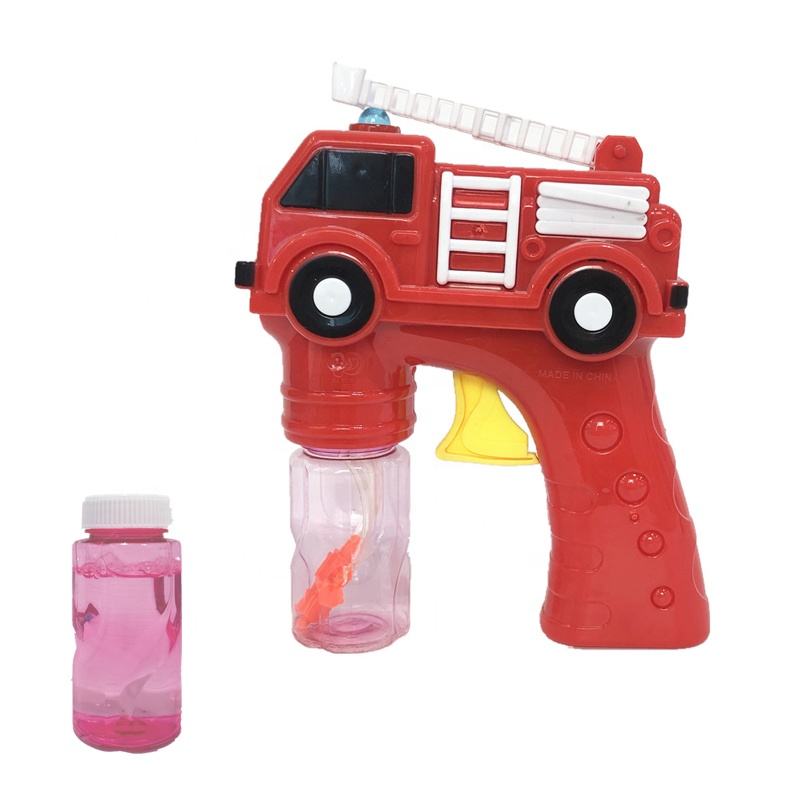 Chow Dudu Bubble Toy GF6315 Pistolet à bulles mignon pour voiture de lutte contre l'incendie avec eau à bulles (3)
