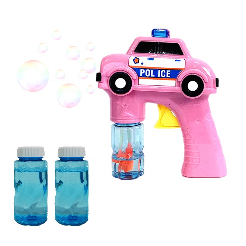 Chow Dudu Bubble Toy GF6315 Bonito carro de polícia Bubble Gun com bolha de água (2)
