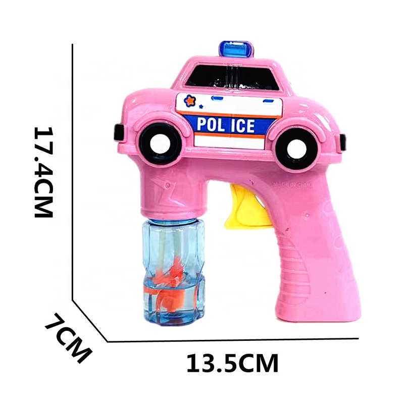 Chow Dudu Bubble Toy GF6315 Pistolet à bulles mignon pour voiture de police avec eau à bulles (3)