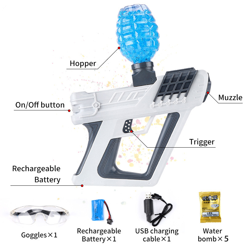 Chow Dudu Shooting Game GW1101 Water Bullet Toy Gun with Battery and Water Bullet (3)