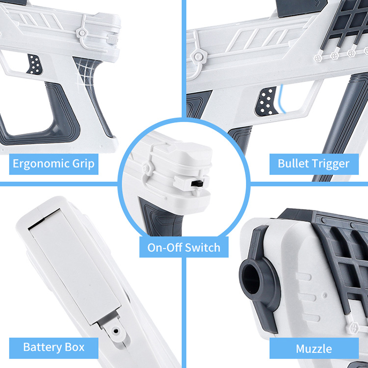 Chow Dudu Shooting Game GW1101 Ur Bala Jostailu Pistola Bateria eta Ur Bala (4)