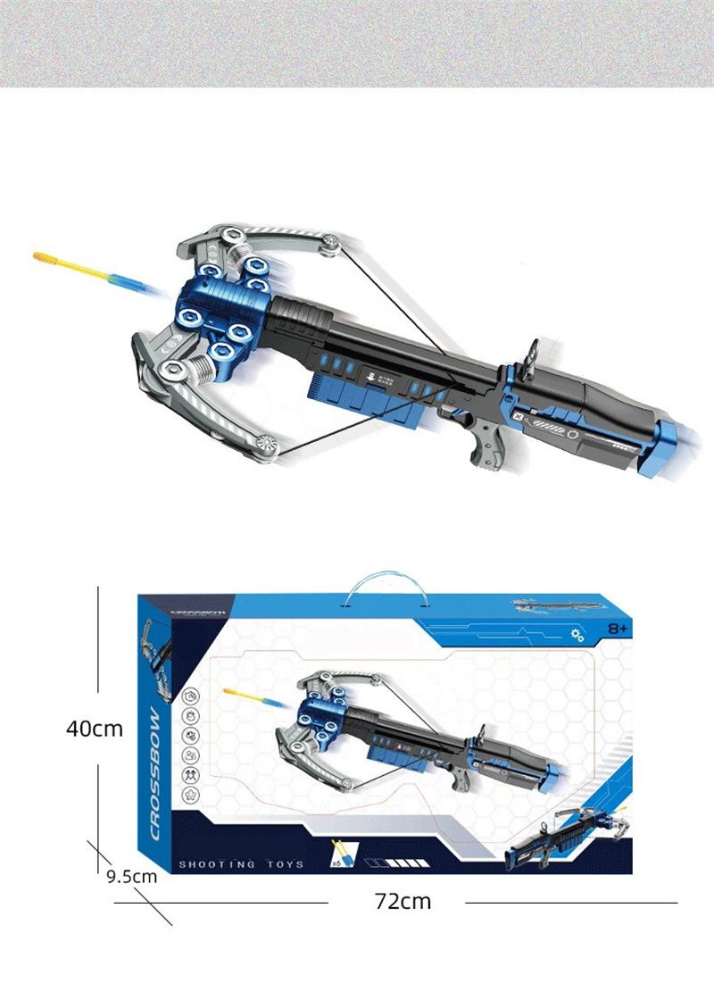 Chow Dudu Shooting Game Soft Bullet Gun 6 Bursts of Crossbow (5)