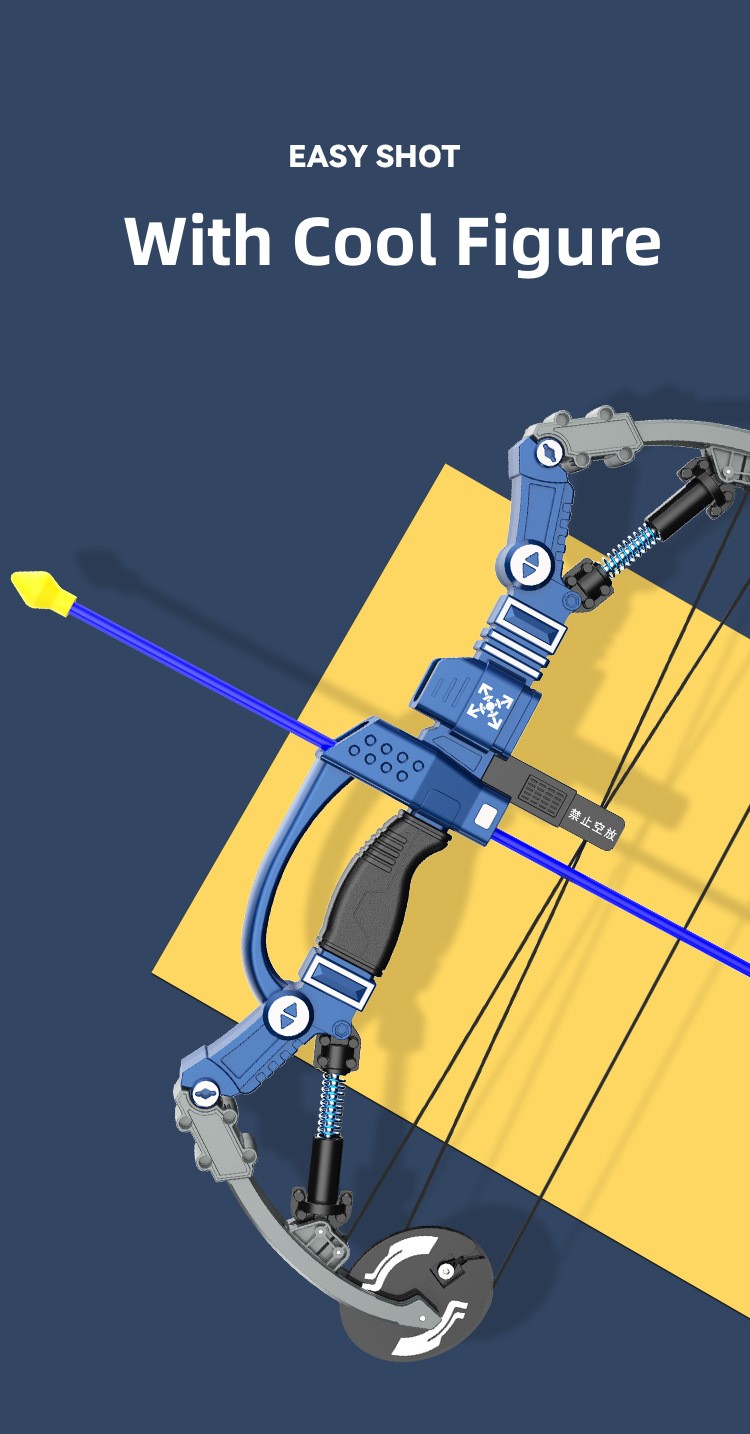 Chow Dudu Gioco di tiro Soft Bullet Pistola Arco e frecce Set con 3 frecce (5)
