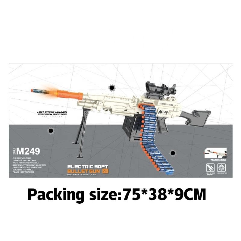 Permainan Menembak Chow Dudu Pistol Peluru Lembut GW366 M416 Set Rifle Serbu (2)