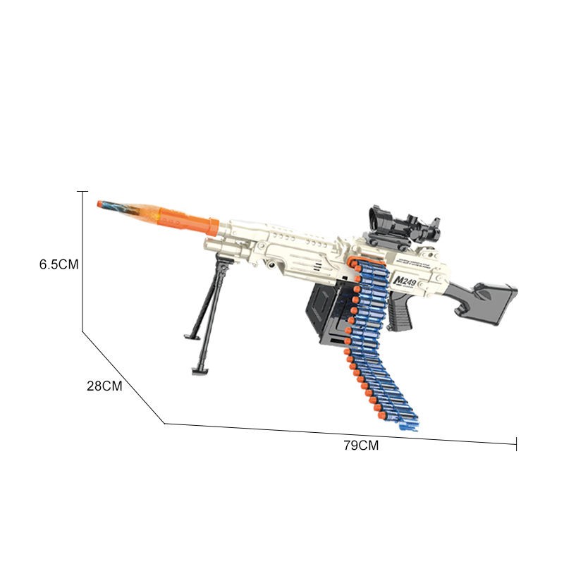 Chow Dudu Skydespil Soft Bullet Gun GW366 M416 Assault Rifle Sæt (4)