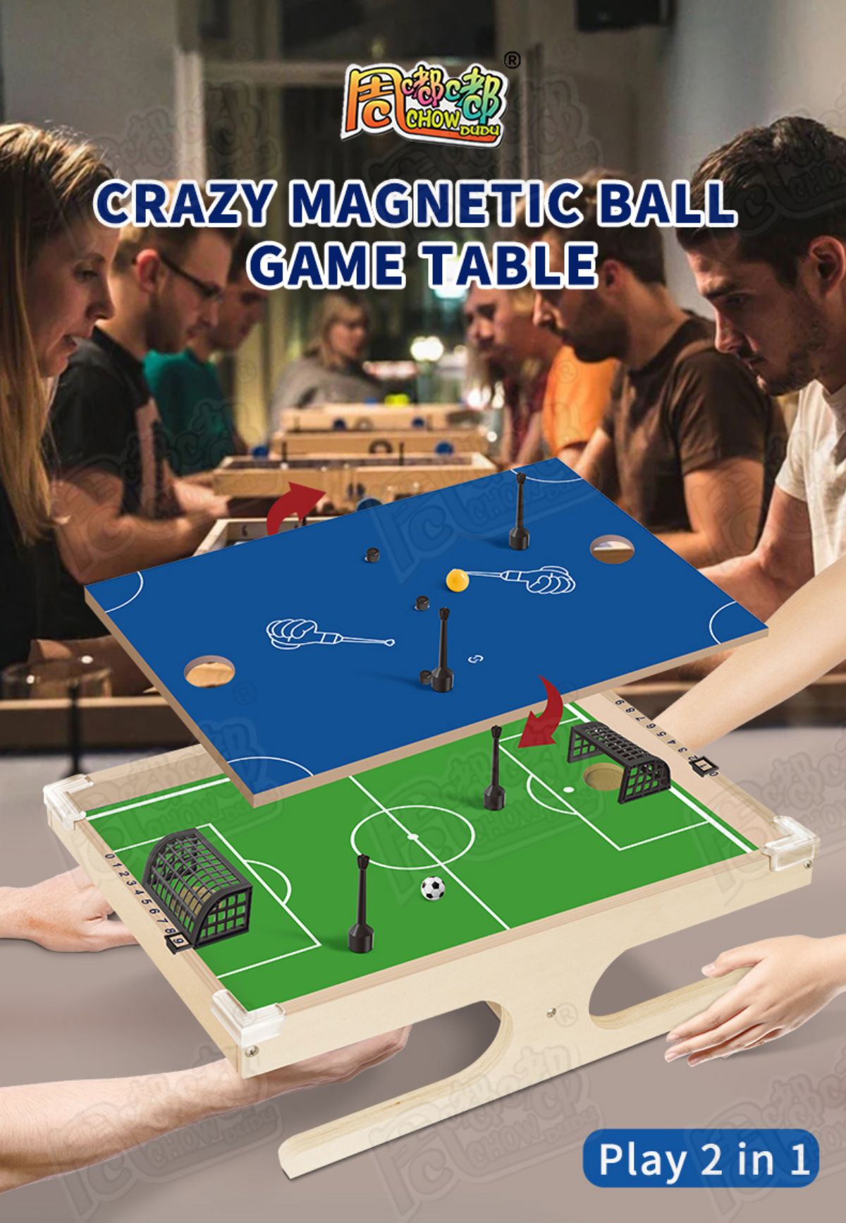 Gêm Ball magnetig Crazy Table4