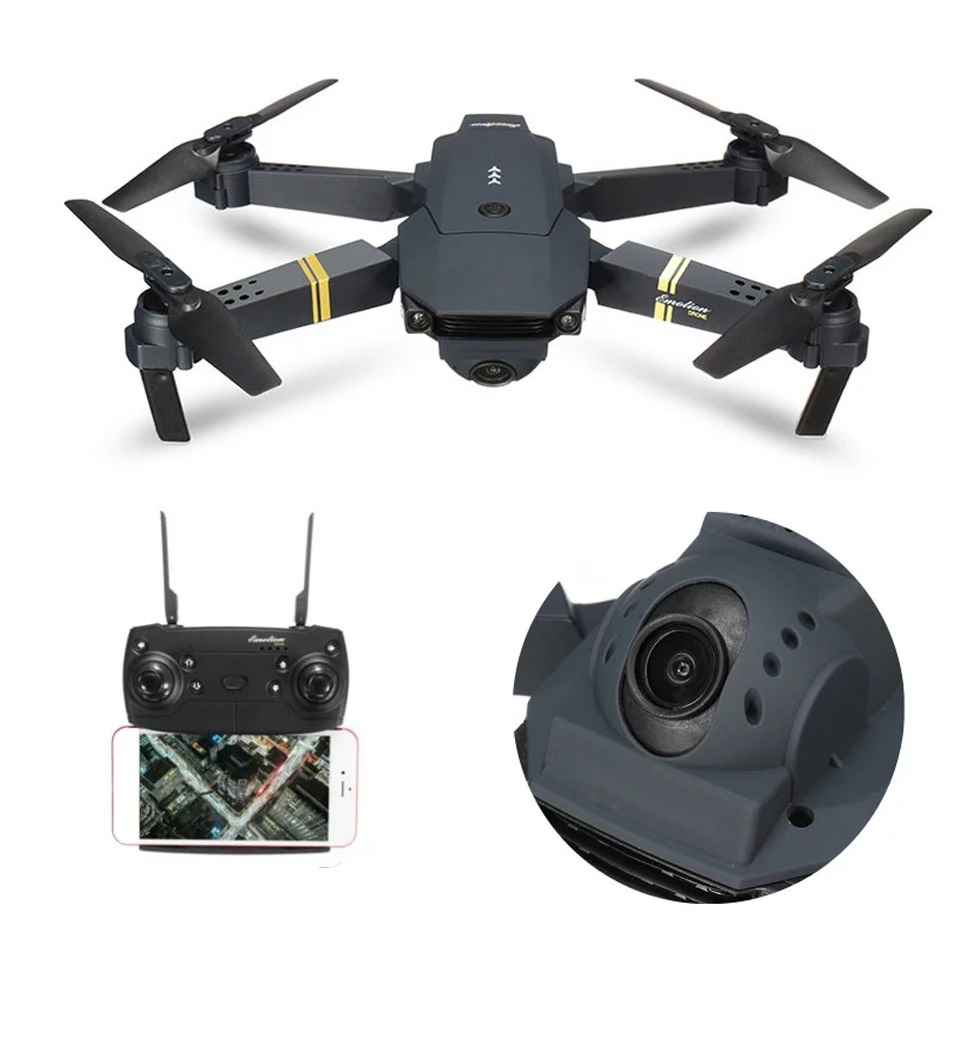 GLOBAL DRONE GD58 összecsukható szelfi zsebes RC WIFI drón 4K kamerával vs E58 (5)