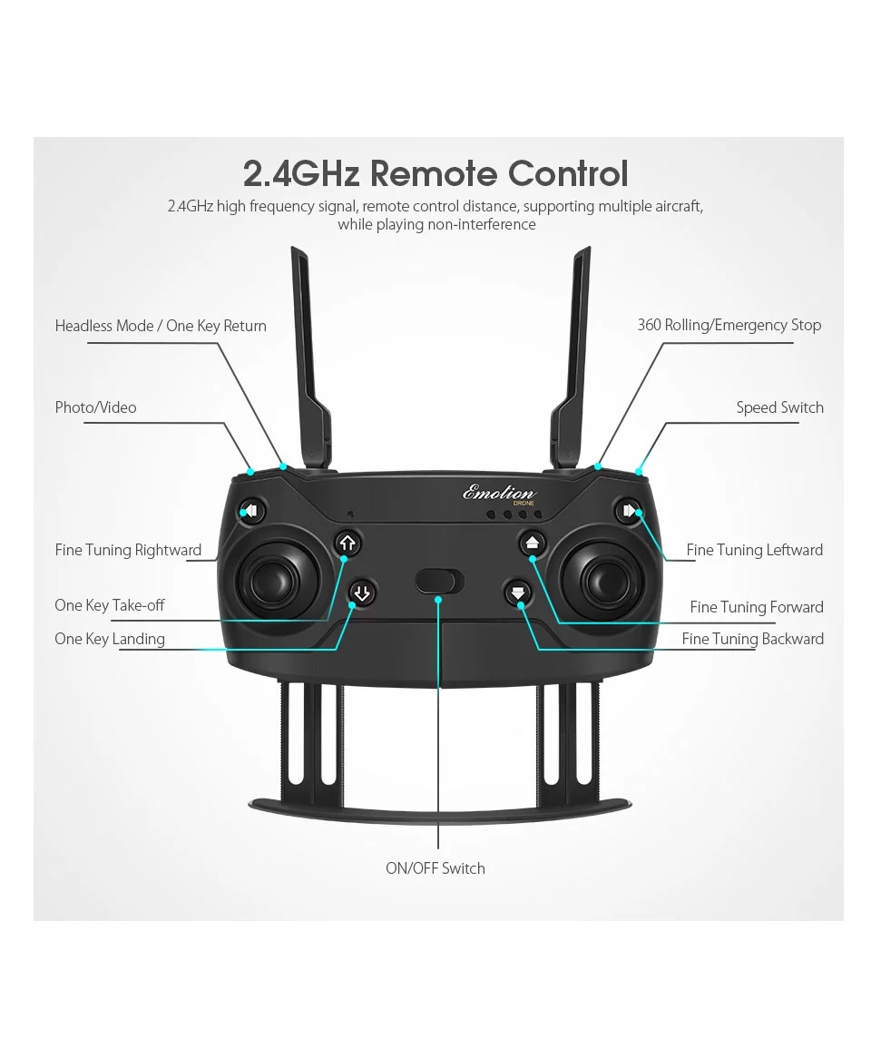 GLOBAL DRONE GD58 összecsukható szelfi zsebes RC WIFI drón 4K kamerával vs E58 (8)
