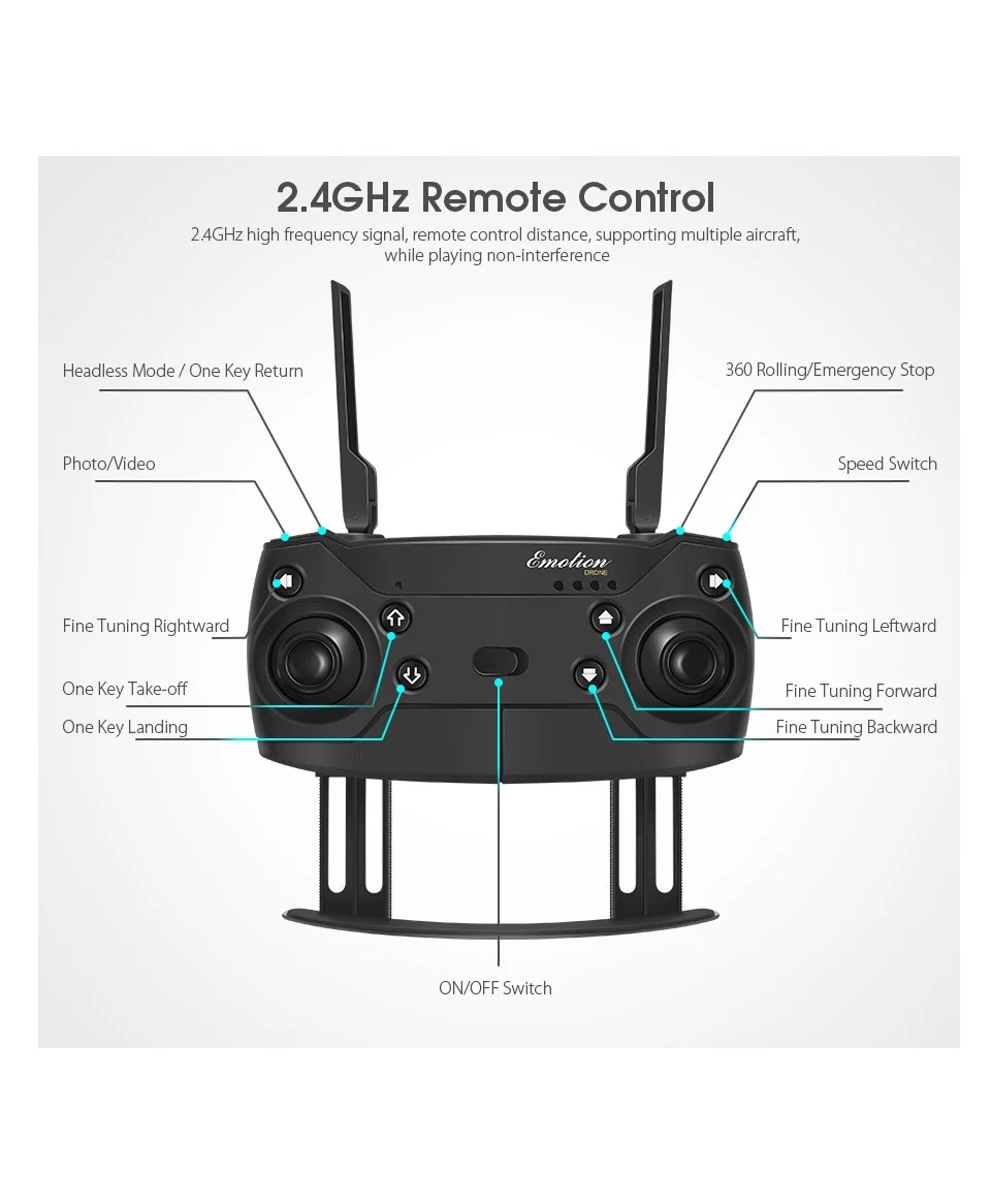 GLOBAL DRONE GD58 Катлаулы селфи кесә RC WIFI дроны 4K фотоаппарат белән E58 (8)