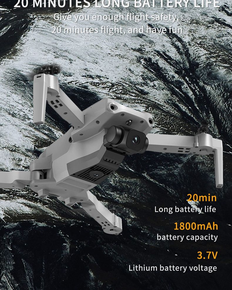GLOBAL DRONE GD89 Pro gbakwunyere mpịaji RC WIFI Drone nwere ihe mgbochi 5 akụkụ (3)
