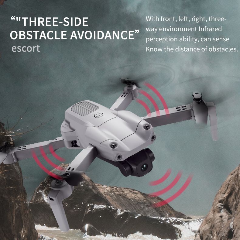 GLOBAL DRONE GD89 Pro gbakwunyere foldable RC WIFI Drone nwere ihe mgbochi akụkụ ise (7)