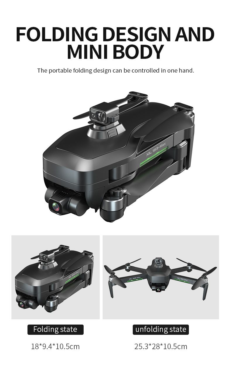 Ntiaj teb no Drone 193 Max GPS Brushless Drone nrog Obstacle Avoidance Sensor (14)