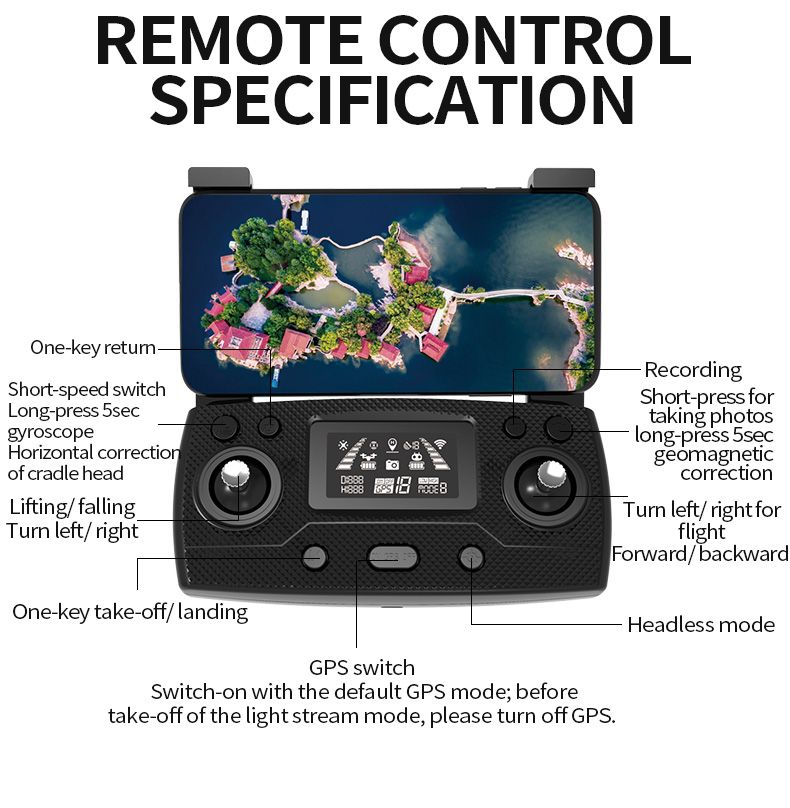 Global Drone 193 Max GPS Brushless Drone՝ ​​խոչընդոտներից խուսափելու սենսորով (15)