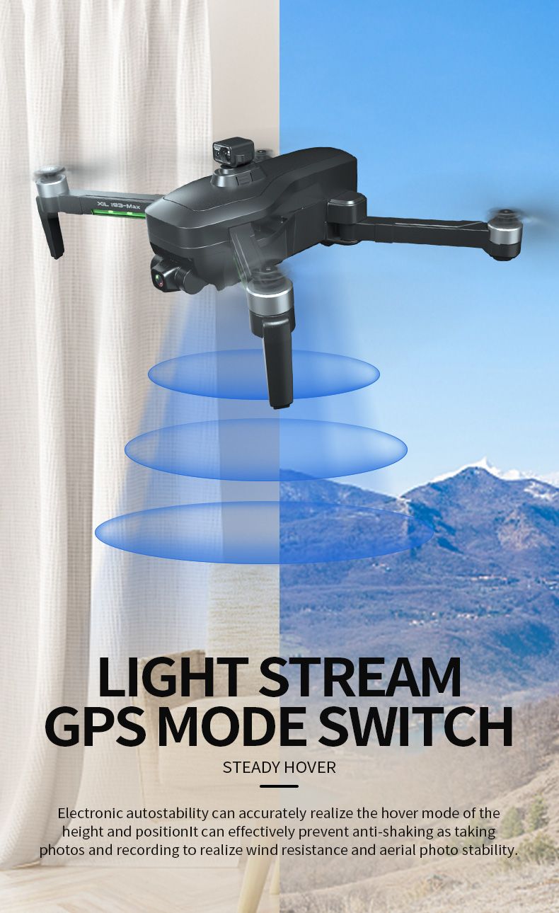 Drone Global 193 Max GPS Brushless Drone miaraka amin'ny Sensor Fisorohana Sakana (6)