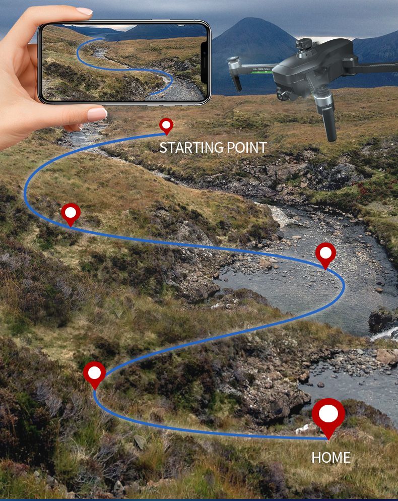 Global Drone 193 Max GPS børsteløs drone med forhindringssensor (8)