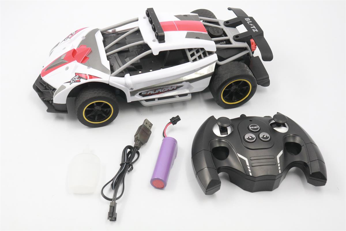 Global Drone Funhood GD874A 2WD RC Racing Ụgbọ ala na-efesa alụlụ na ọkụ (3)