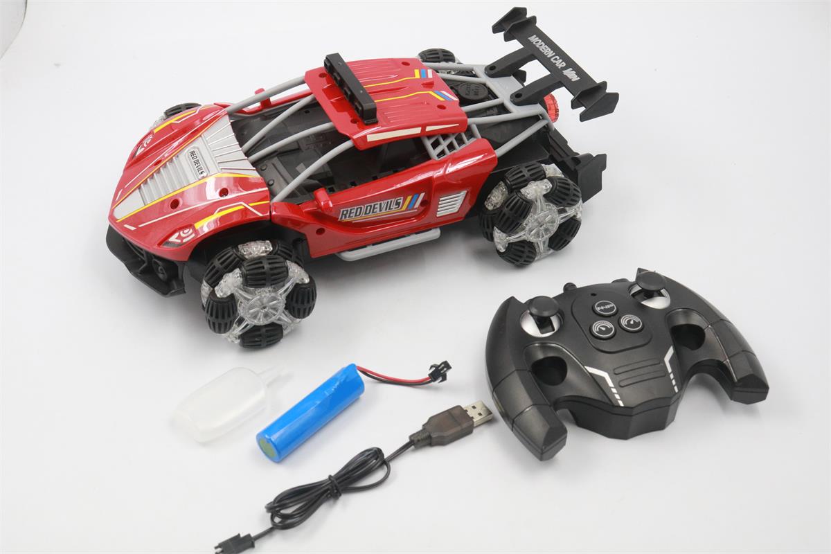 „Global Drone Funhood GD878A-1 4WD RC Racing“ dreifuojančių automobilių purškimo rūkas su šviesa (2)