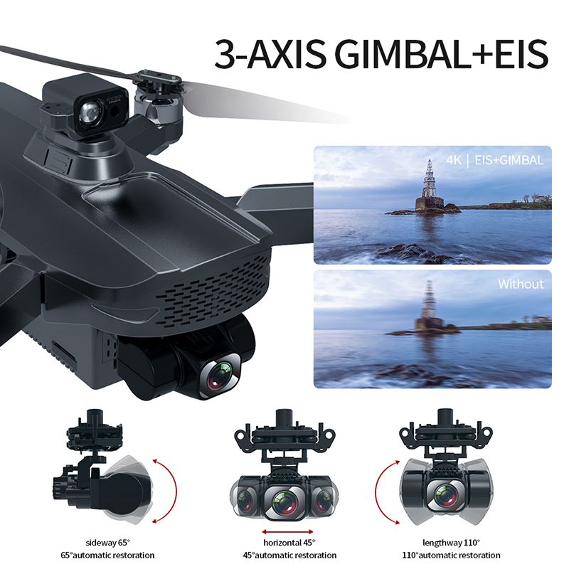 Brezkrtačni brezkrtačni dron s kamero GPS Global Drone GD011 Pro s senzorjem za izogibanje oviram (5)