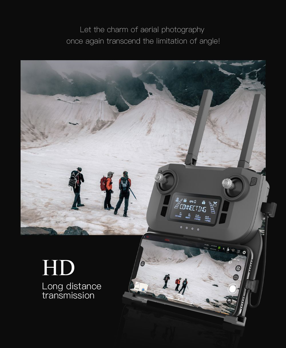 Global Drone GD96 Sony kamera 3-akset børsteløs kardandrone med dobbel visuell hindring unngåelse (11)