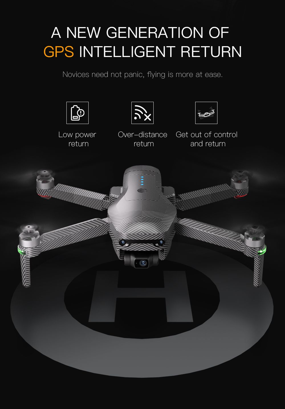 GD96 GD96 Sony Igwefoto 3-Axis Brushless Gimbal Drone nwere ihe mgbochi ihe mgbochi abụọ (12)