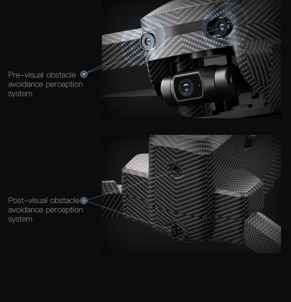 Global Drone GD96 Sony Kamera 3 o'qli cho'tkasiz Gimbal dron bilan ikki tomonlama vizual to'siqlardan qochish (4)