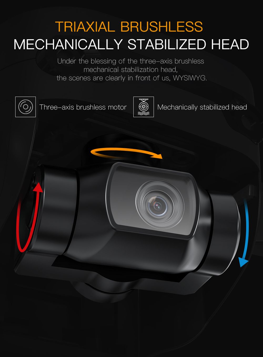 Globale Drone GD96 Sony-kamera 3-as borsellose kardantjie-dreuning met dubbele visuele hindernisvermyding (7)