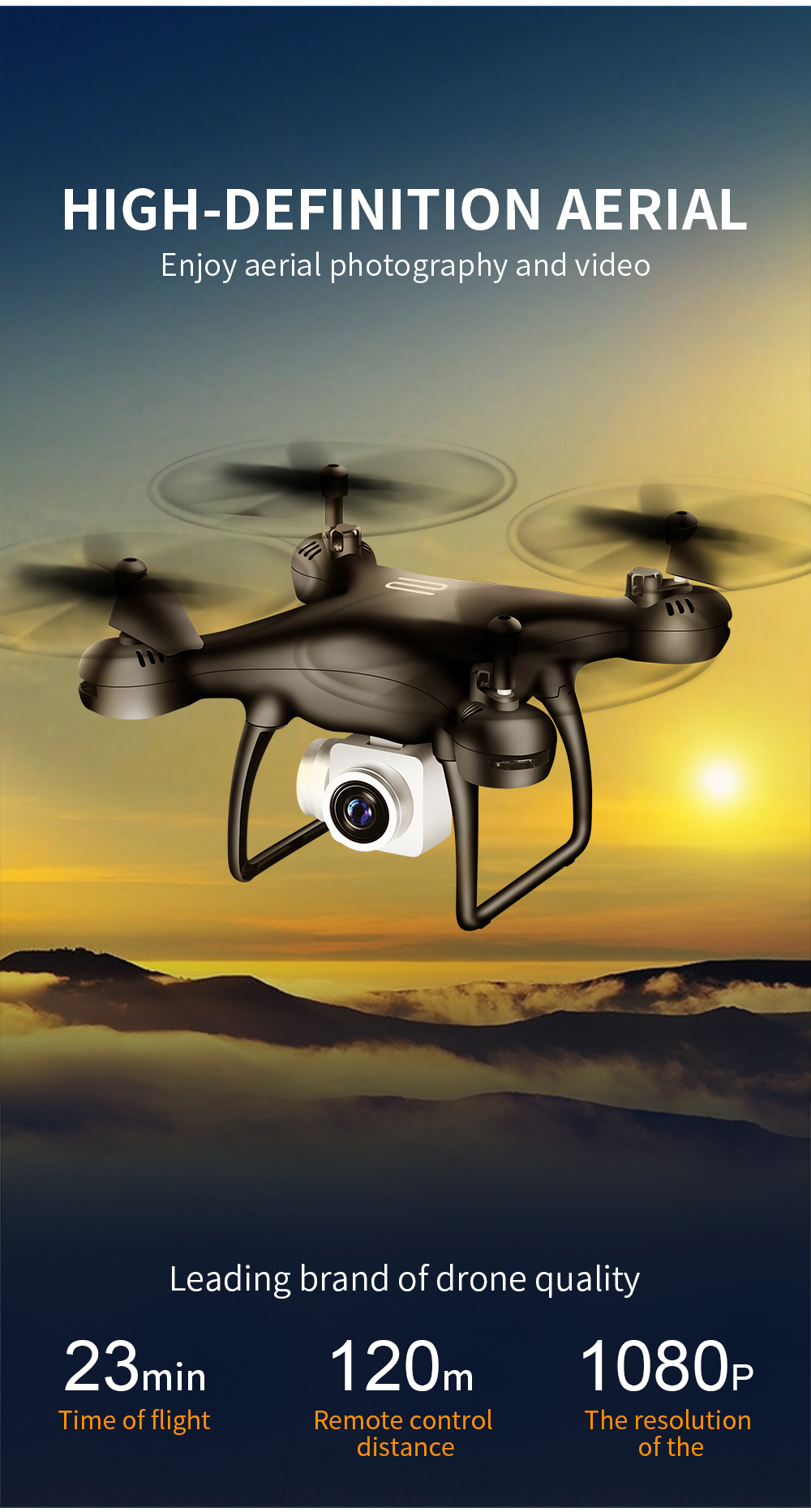 Globālais drons GW8L RC bezpilota mini fantoms (bez kameras ar 4K kameru) (1)