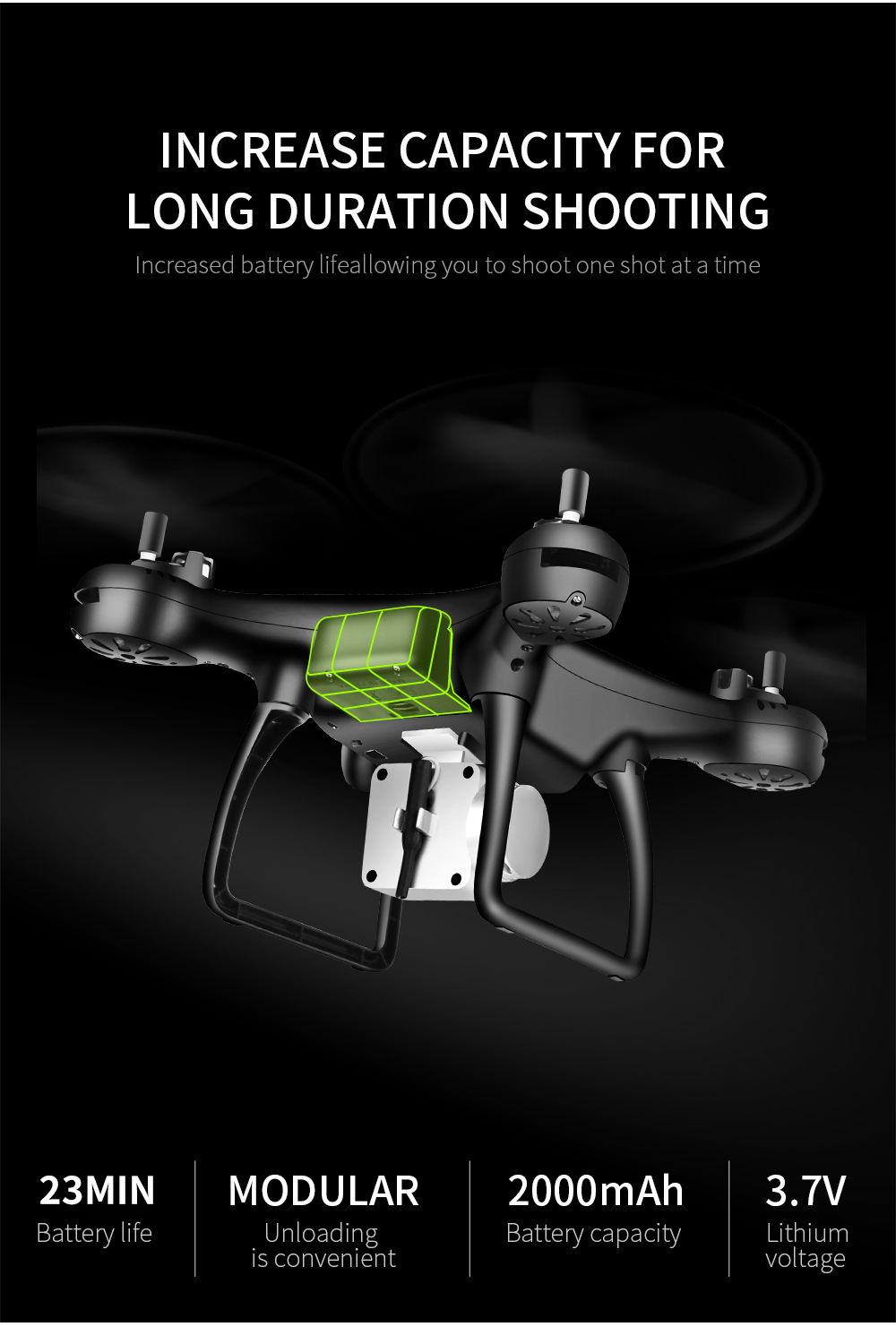 Global Drone GW8L RC Drone Mini Phantom (ilman kameraa 4K-kameralla) (3)