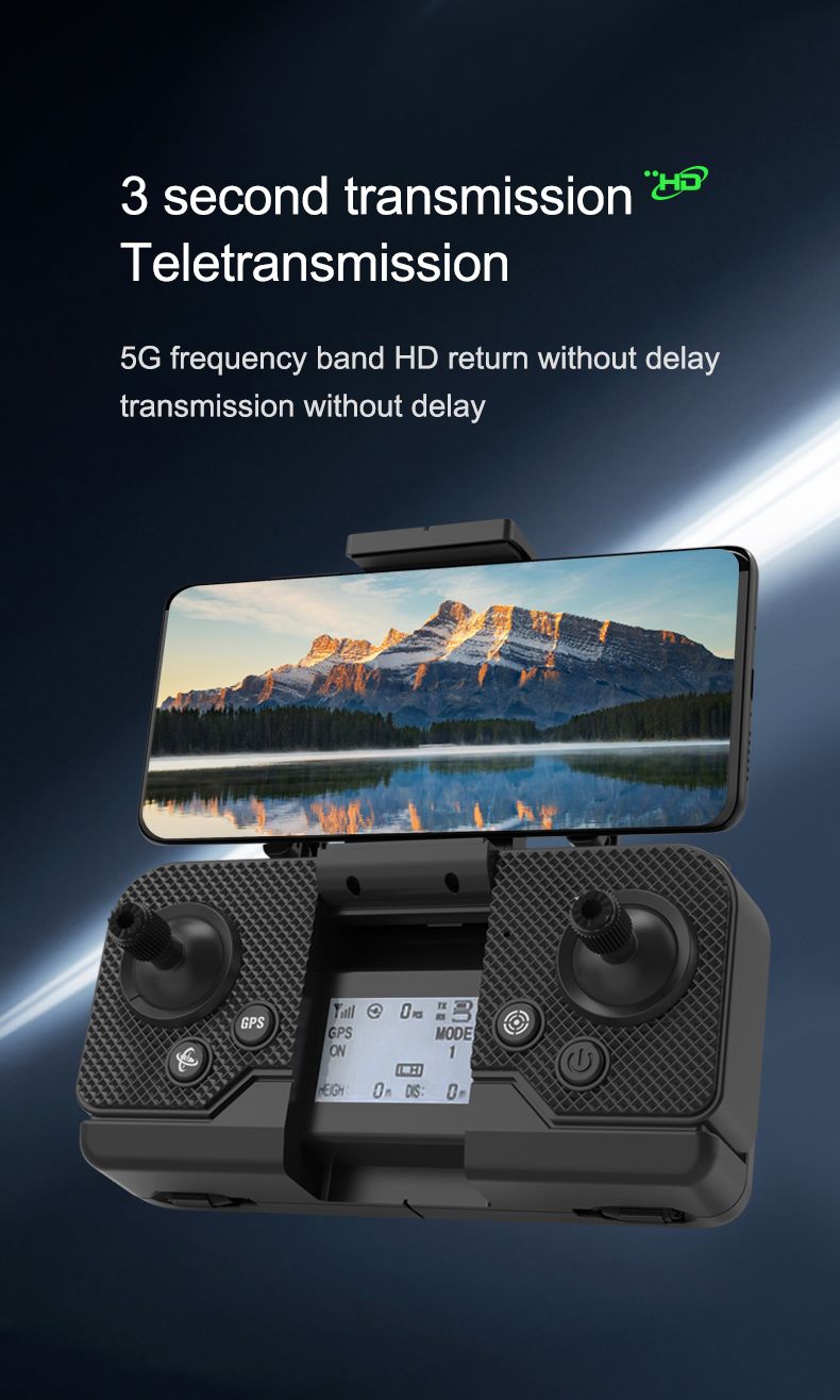 Ho Fihla ho Hocha ha Globaldrone GD94 Max GPS Drone E nang le Litšitiso tse Mahlakoreng a 5 (9)
