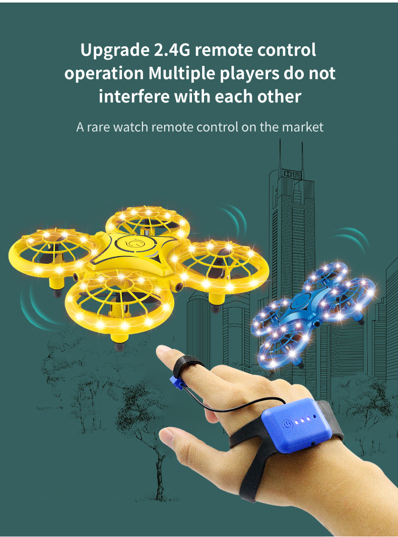 Nieuwe Global Drone GW1S RC Mini Drone met SingleDual Control kinderspeelgoed (11)