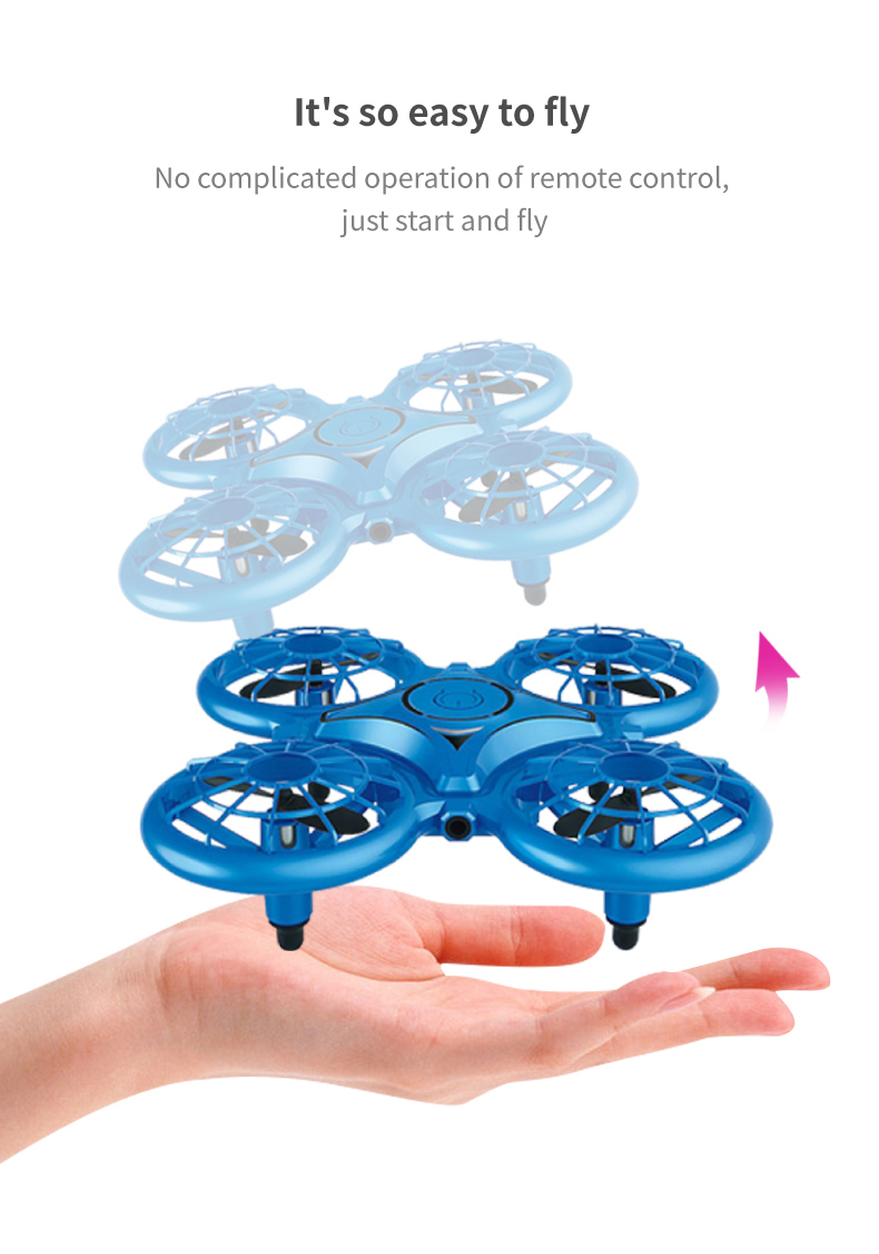 Sabon Jirgin Sama Na Duniya GW1S RC Mini Drone Tare Da SingleDual Control Kids Toy (14)