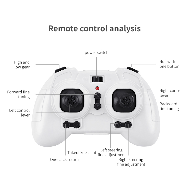 නව Global Drone GW1S RC Mini Drone සමග SingleDual Control Kids Toy (16)
