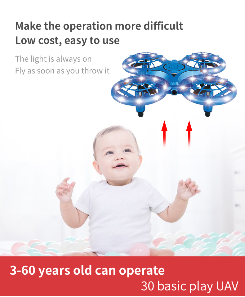 Nowy globalny dron GW1S RC Mini dron z zabawką dla dzieci z pojedynczą podwójną kontrolą (5)