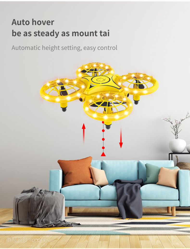 Nowy globalny dron GW1S RC Mini dron z zabawką dla dzieci z pojedynczą podwójną kontrolą (6)