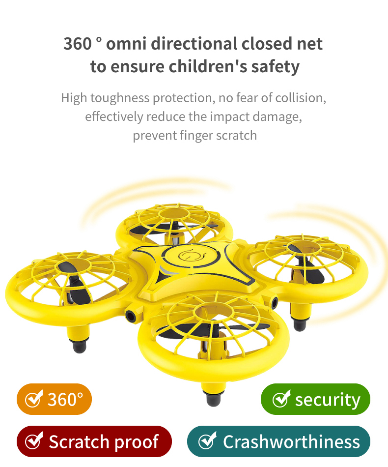 Нов глобален дрон GW1S RC мини дрон со единечна двојна контрола за детска играчка (8)