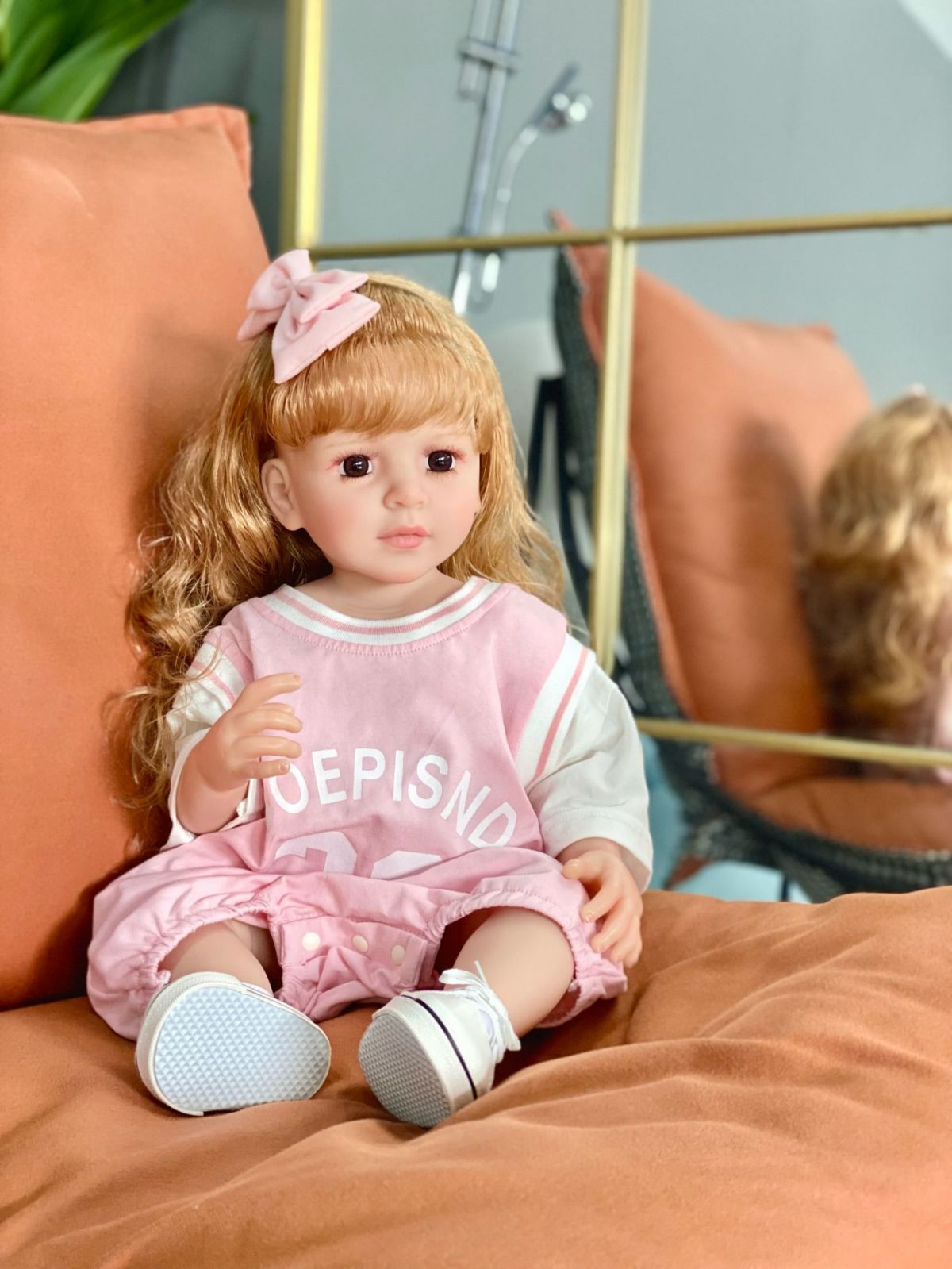 ตุ๊กตาเด็กทารกเกิดใหม่ซิลิโคนน่ารักตุ๊กตาทารกอ่อนแฟชั่น Bebe Reborn ตุ๊กตา 55 ซม. ของเล่นสำหรับเด็กผู้หญิง (1)
