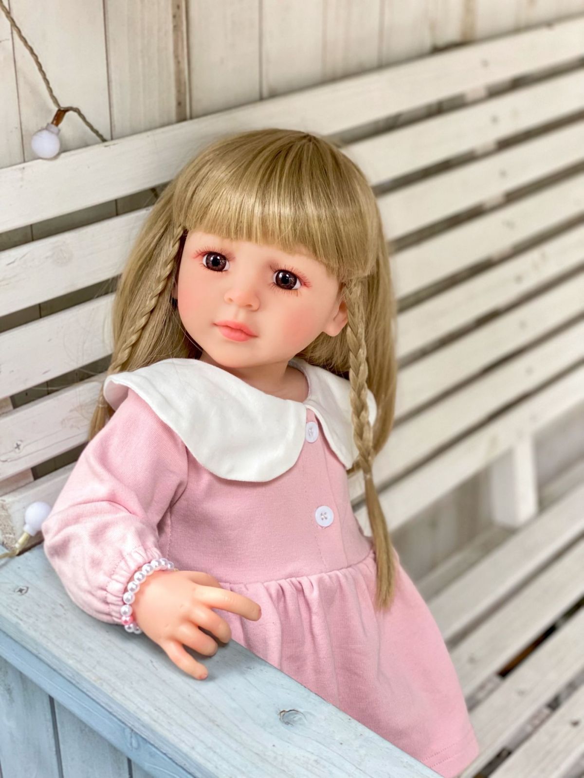 ตุ๊กตาเด็กทารกเกิดใหม่ซิลิโคนน่ารักตุ๊กตาทารกอ่อนแฟชั่นตุ๊กตา Bebe รีบอร์น 55 ซม. ของเล่นสำหรับเด็กผู้หญิง (3)