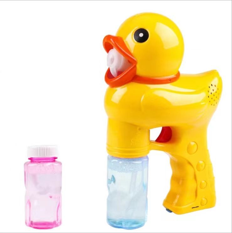 Chow Dudu Bubble Toy GF6211 Electric Duck Bubble Gun with Light & Music (2)(1)