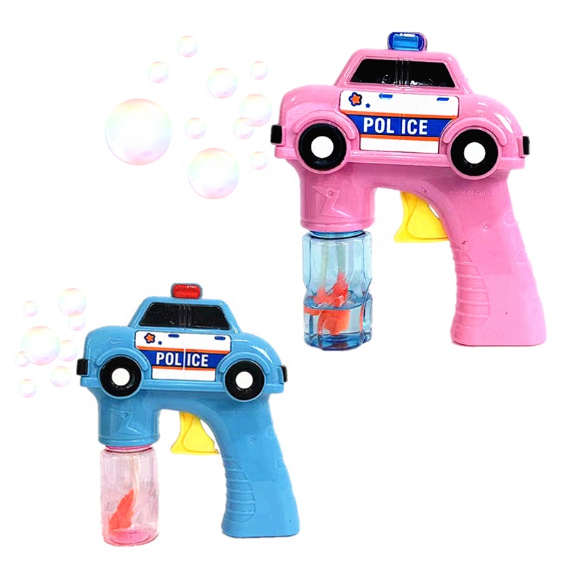 Chow Dudu Bubble Toy GF6315 Cute Police Car Bubble Gun With Bubble Water (1)