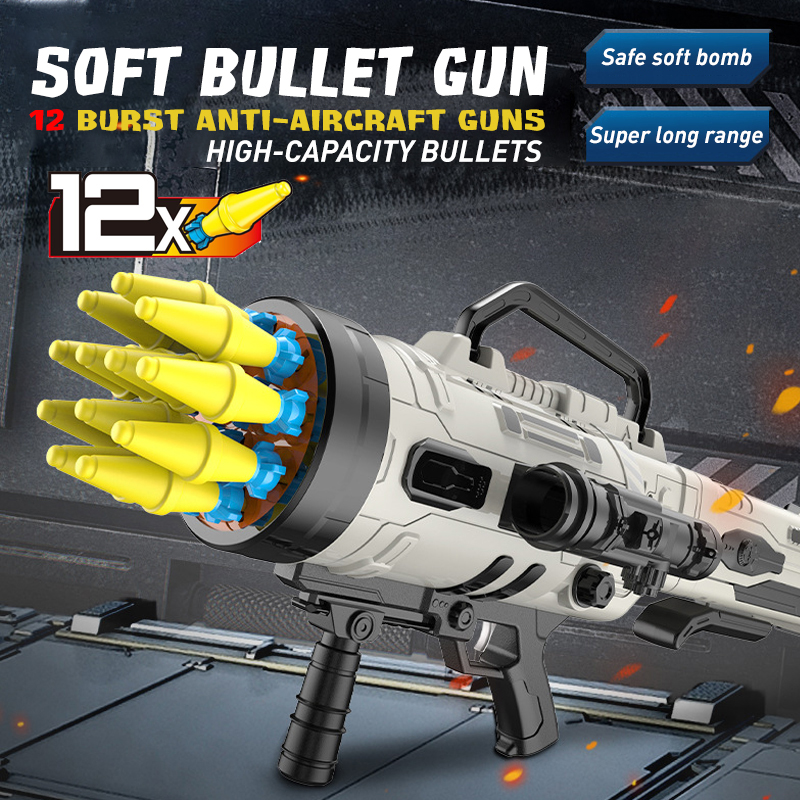 Chow Dudu Shooting Game Soft Bullet Gun 12 Bursts of Bazooka RPG (1)
