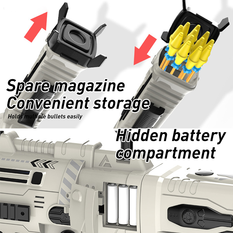 Chow Dudu Shooting Game Soft Bullet Gun 12 Bursts of Bazooka RPG (5)