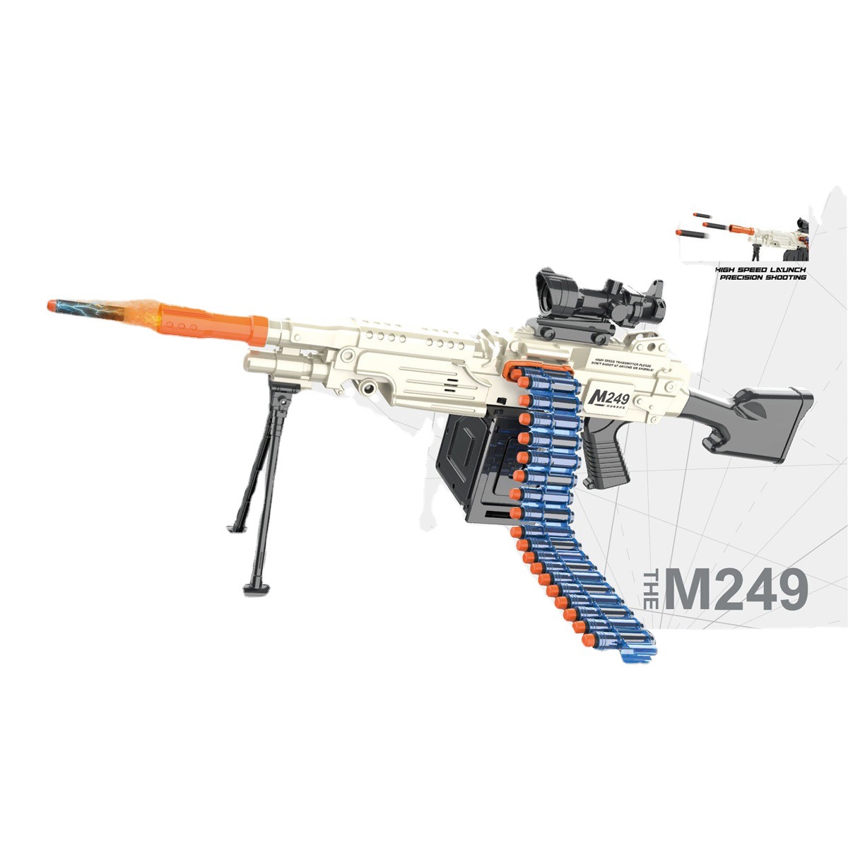 Chow Dudu Shooting Game Soft Bullet Gun GW366 M416 Assault Rifle Set (5)