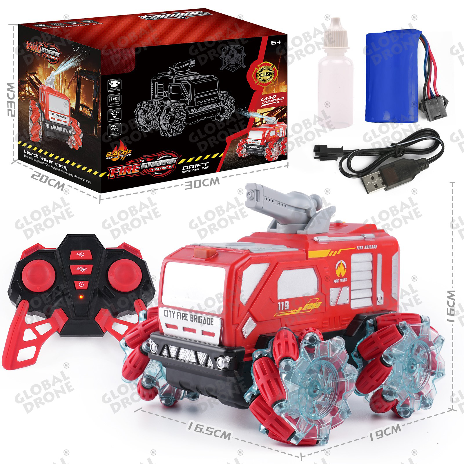 Rc top firefighter tank